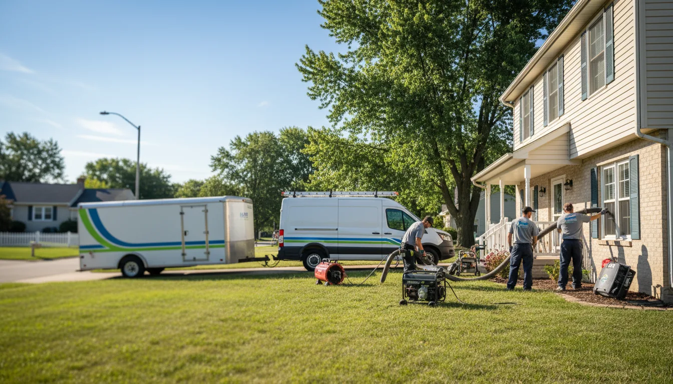 Flooded Basement Restoration And Cleanup With Repair in Fremont, MI near me